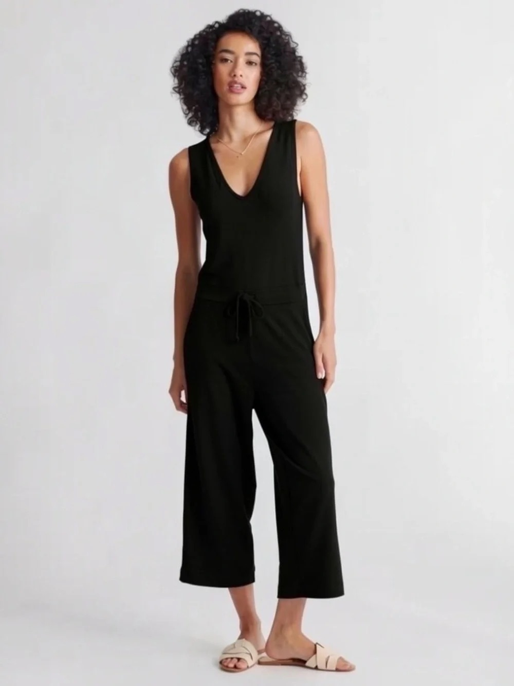 Quince French Terry Modal Jumpsuit Size XS